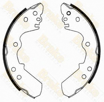 BRAKE ENGINEERING sh2435 -  Комплект тормозных колодок